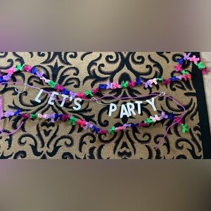3 Colorful Party Garland with Letters